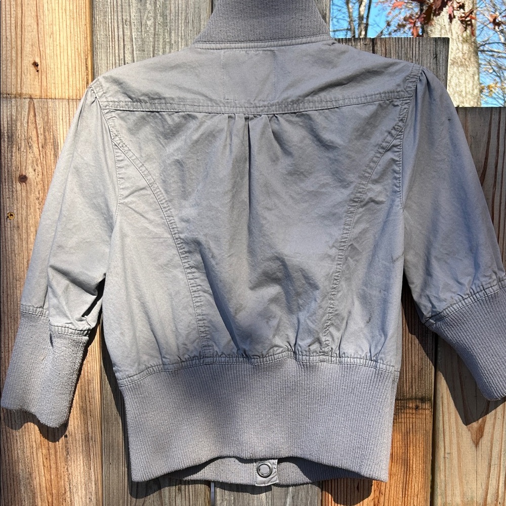 Gray Button-Up Jacket - Picture 3 of 5